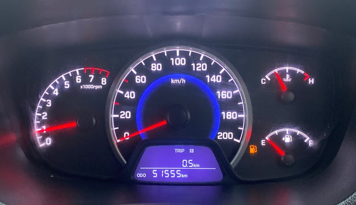 2017 Hyundai Grand i10 SPORTZ (O) 1.2 KAPPA VTVT, Petrol, Manual, 51,971 km, Odometer Image