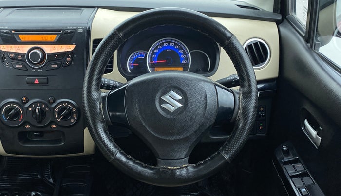2017 Maruti Wagon R 1.0 VXI, Petrol, Manual, 82,476 km, Steering Wheel Close Up