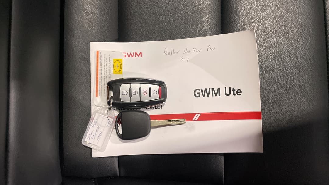 2022 GWM Ute Cannon-l (4x4), Automatic, 60976 km, Key Close-up