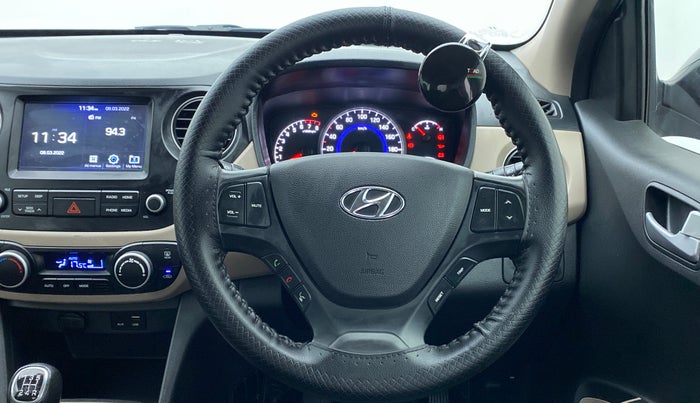 2018 Hyundai Grand i10 ASTA 1.2 KAPPA VTVT, Petrol, Manual, 17,541 km, Steering Wheel Close Up