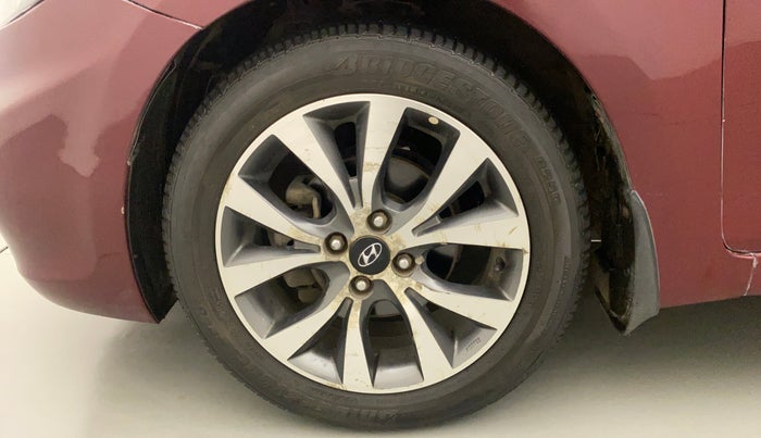 2014 Hyundai Verna FLUIDIC 1.6 CRDI SX AT, Diesel, Automatic, 54,796 km, Left Front Wheel