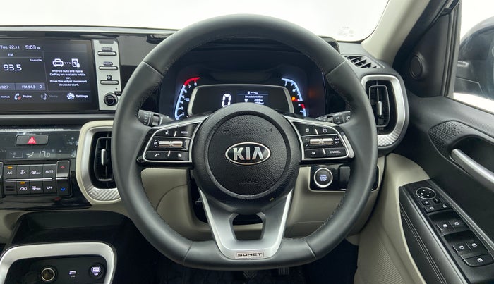 2020 KIA SONET HTX 1.0 IMT, Petrol, Manual, 6,238 km, Steering Wheel Close Up