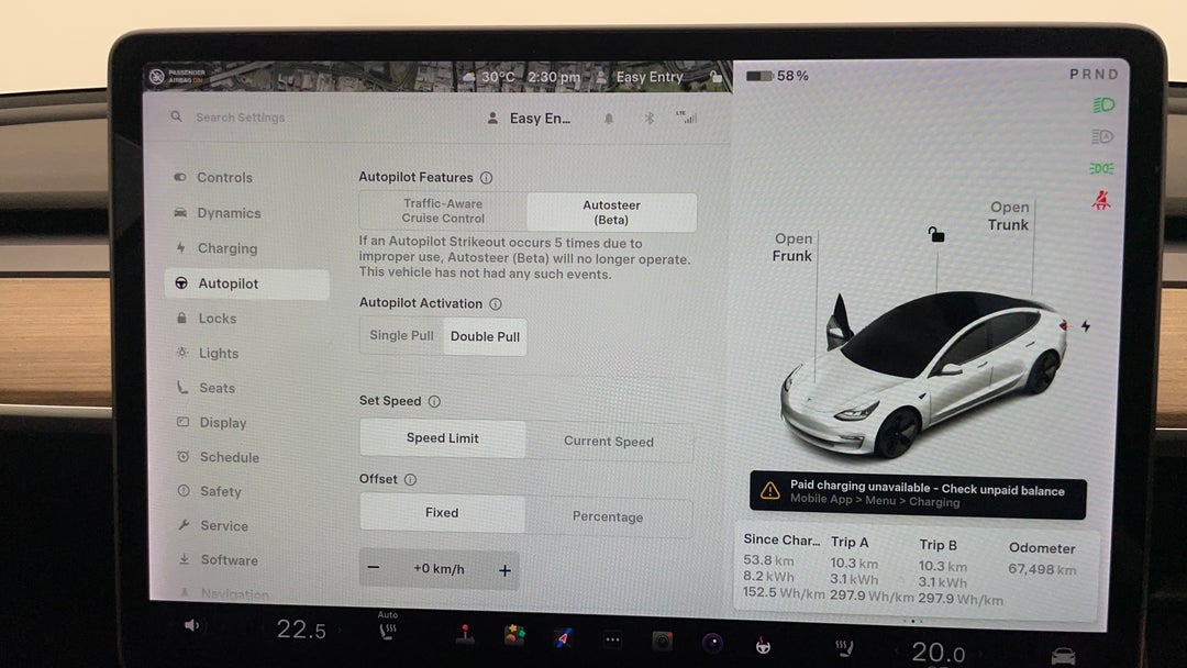 2021 Tesla Model 3 Standard Range Plus RWD, Automatic, 67498 km, Cruise Control