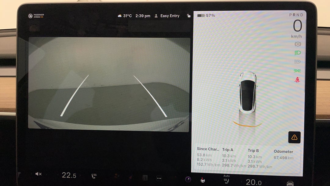 2021 Tesla Model 3 Standard Range Plus RWD, Automatic, 67498 km, Parking Camera