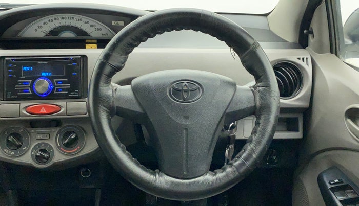 2011 Toyota Etios G, Petrol, Manual, 66,378 km, Steering Wheel Close Up