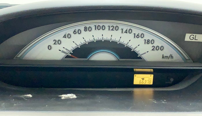 2011 Toyota Etios G, Petrol, Manual, 66,378 km, Odometer Image