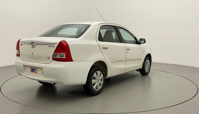 2011 Toyota Etios G, Petrol, Manual, 66,378 km, Right Back Diagonal