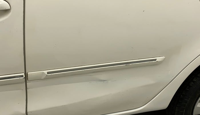 2011 Toyota Etios G, Petrol, Manual, 66,378 km, Rear left door - Minor scratches