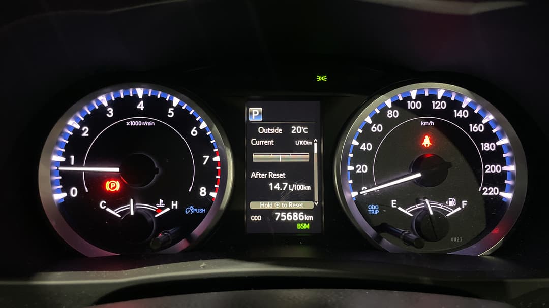 2019 Toyota Kluger Gxl Black Edition (2WD), Automatic, 75686 km, Odometer View