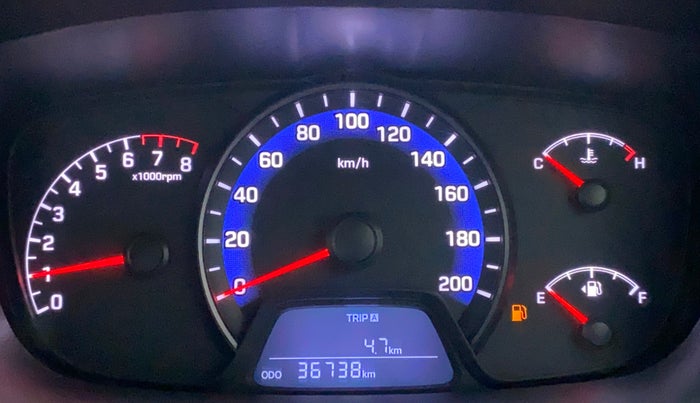 2014 Hyundai Xcent S (O) 1.2, Petrol, Manual, 36,733 km, Odometer Image