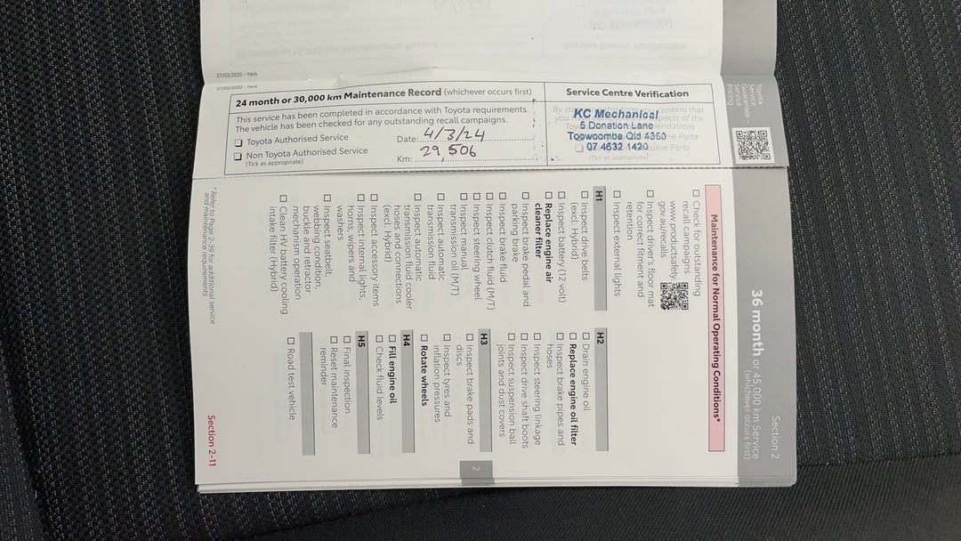 2022 Toyota Yaris Ascent Sport, Automatic, 32286 km, Service History