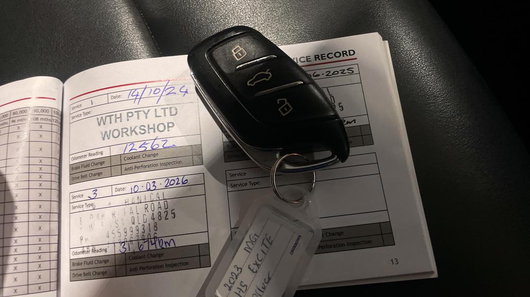 2023 MG HS Excite, Automatic, 32789 km, Key Close-up