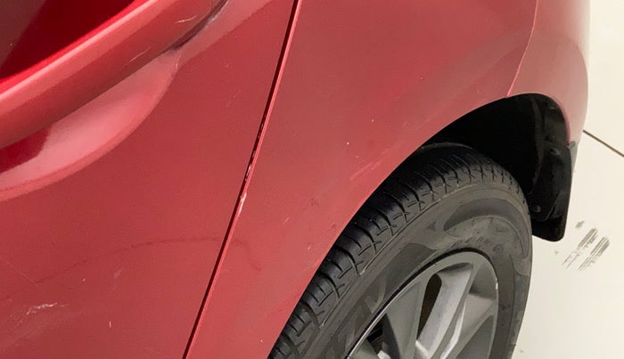 2018 Hyundai Elite i20 ASTA 1.2, Petrol, Manual, 27,933 km, Left quarter panel - Slightly dented