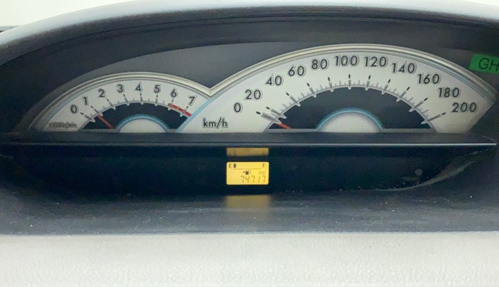 2011 Toyota Etios V, Petrol, Manual, 74,815 km, Odometer Image