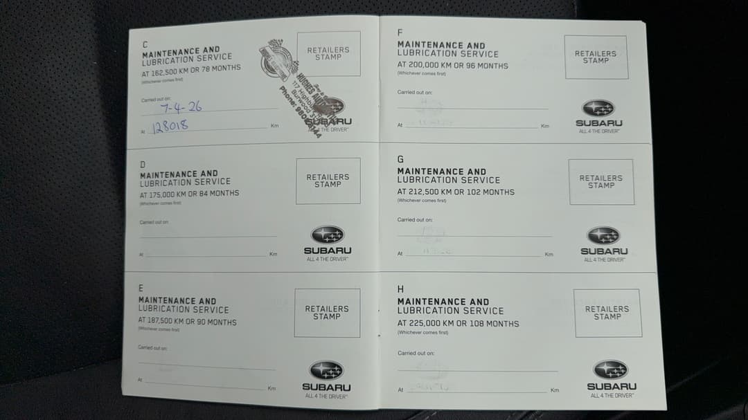 2016 Subaru Forester 2.0xt Premium, Automatic, 132427 km, Service History