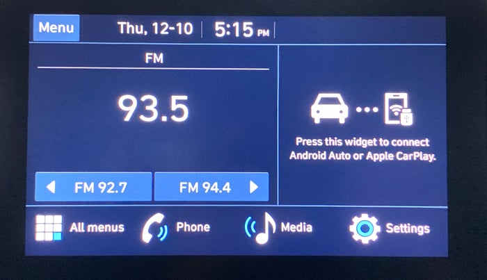 2022 Hyundai VENUE S (O) 1.0 TURBO IMT, Petrol, Manual, 24,228 km, Touchscreen Infotainment System