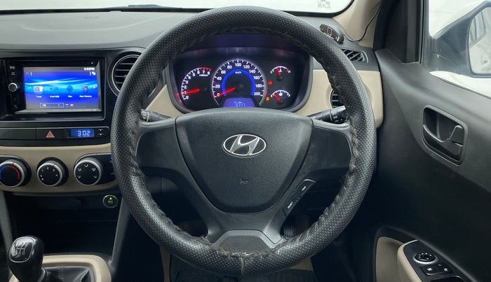 2015 Hyundai Grand i10 MAGNA 1.2 KAPPA VTVT, CNG, Manual, 75,716 km, Steering Wheel Close Up