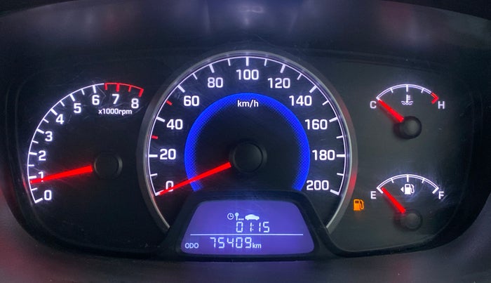 2015 Hyundai Grand i10 MAGNA 1.2 KAPPA VTVT, CNG, Manual, 75,716 km, Odometer Image