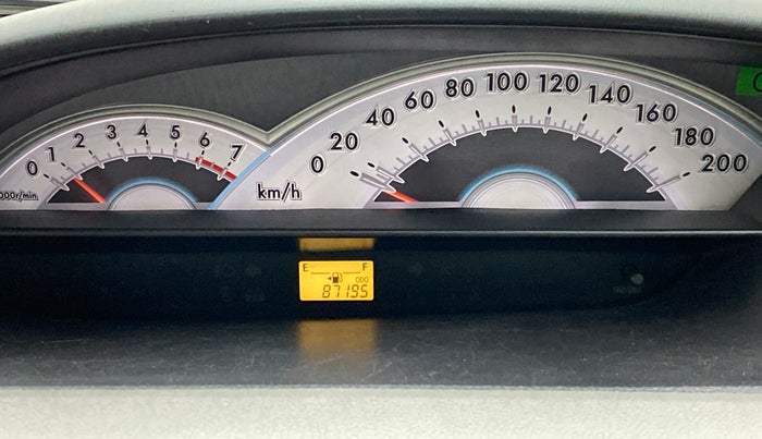 2011 Toyota Etios V, Petrol, Manual, 87,194 km, Odometer Image