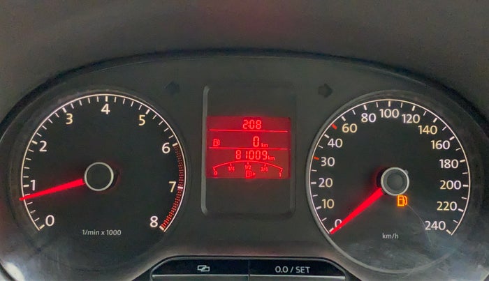 2011 Volkswagen Vento HIGHLINE 1.6 MPI, Petrol, Manual, 81,009 km, Odometer Image