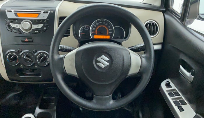 2015 Maruti Wagon R 1.0 VXI, Petrol, Manual, 68,086 km, Steering Wheel Close Up