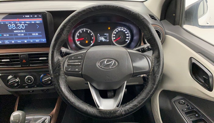 2020 Hyundai AURA S MT CNG, CNG, Manual, 48,736 km, Steering Wheel Close Up
