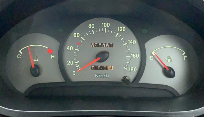 2011 Hyundai Santro Xing GLS, Petrol, Manual, 50,091 km, Odometer Image