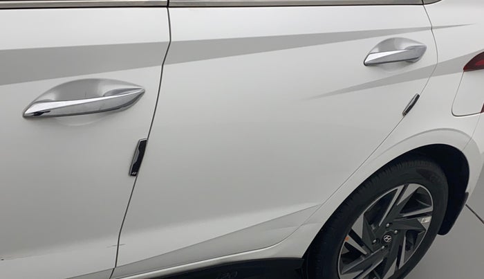 2021 Hyundai NEW I20 Asta 1.0 GDI Turbo IMT, Petrol, Manual, 26,101 km, Rear left door - Minor scratches