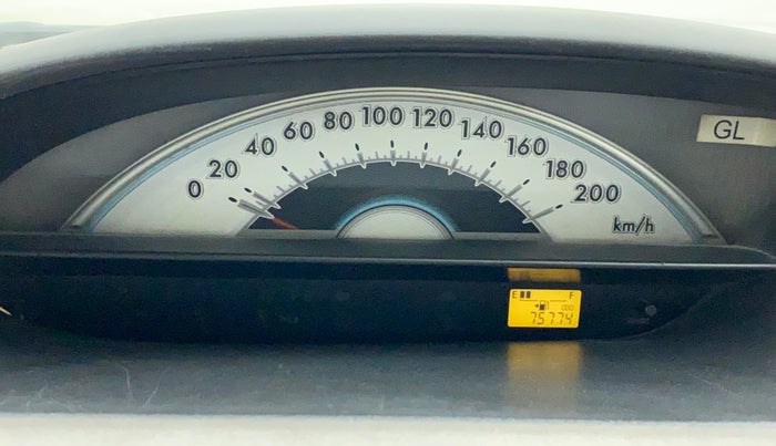 2011 Toyota Etios G, Petrol, Manual, 75,766 km, Odometer Image