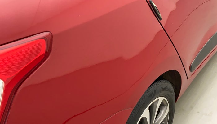 2014 Hyundai Xcent SX 1.2 (O), CNG, Manual, 80,125 km, Right quarter panel - Minor scratches