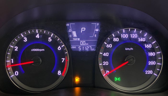 2017 Hyundai Verna FLUIDIC 1.6 VTVT SX AT, Petrol, Automatic, 51,063 km, Odometer Image