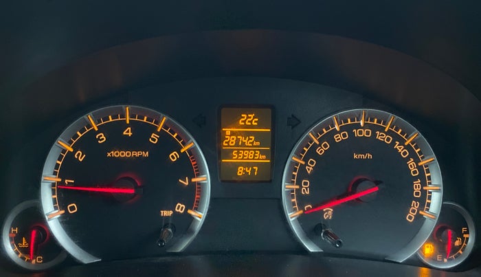 2015 Maruti Swift ZXI D, Petrol, Manual, 54,018 km, Odometer Image
