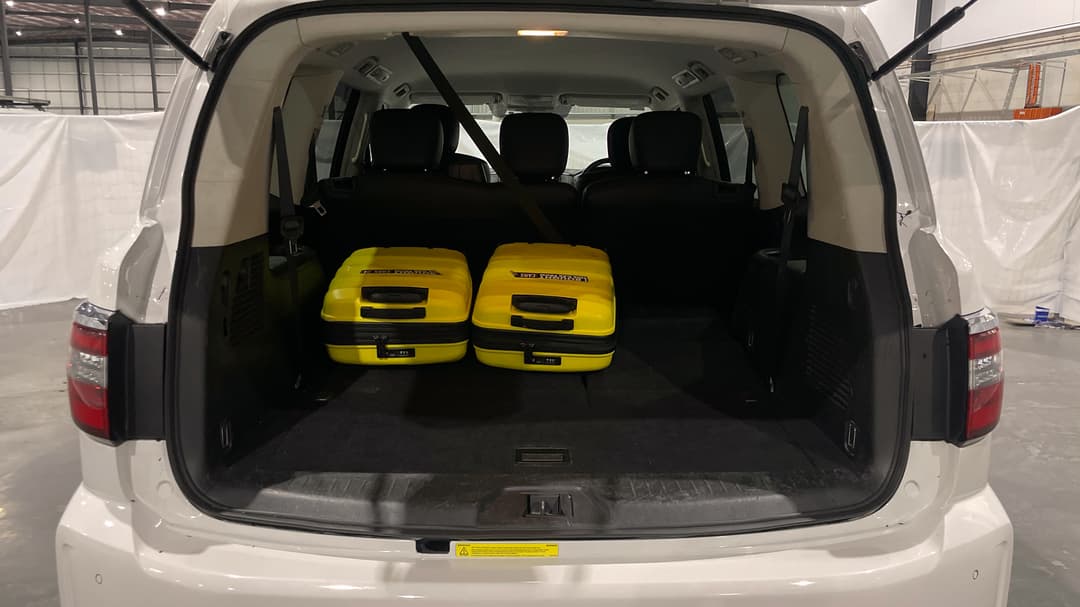 2020 Nissan Patrol Ti (4x4), Automatic, 76321 km, Boot Inside View with Luggage
