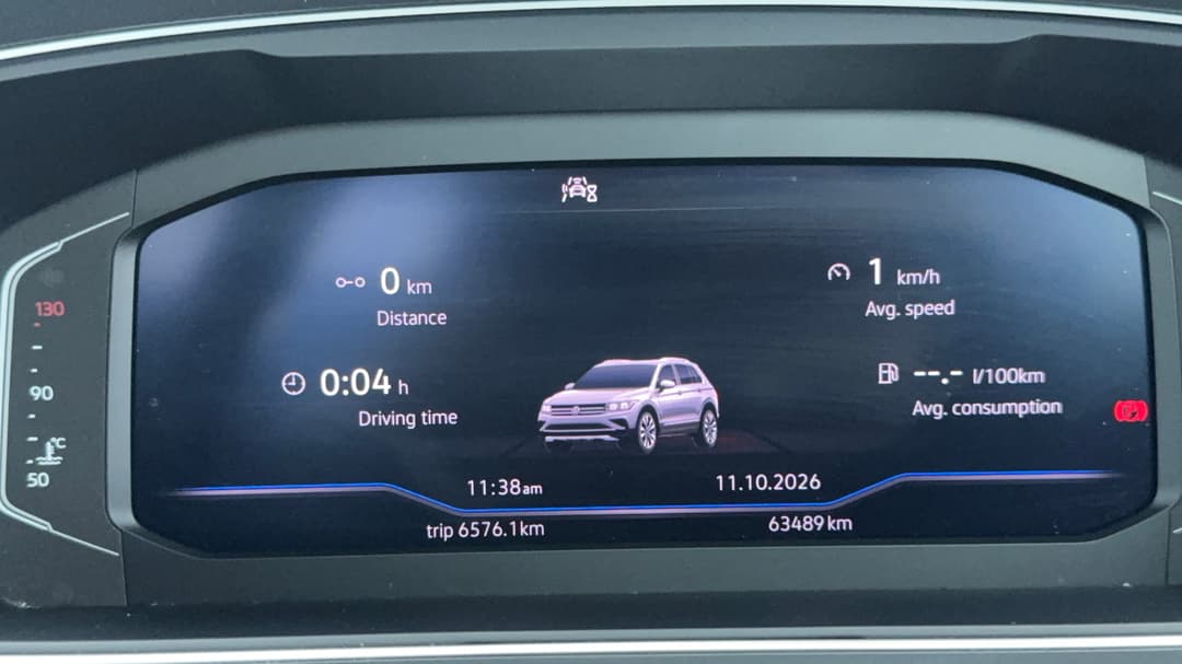 2020 Volkswagen Tiguan 110tsi Life, Automatic, 63489 km, Odometer View