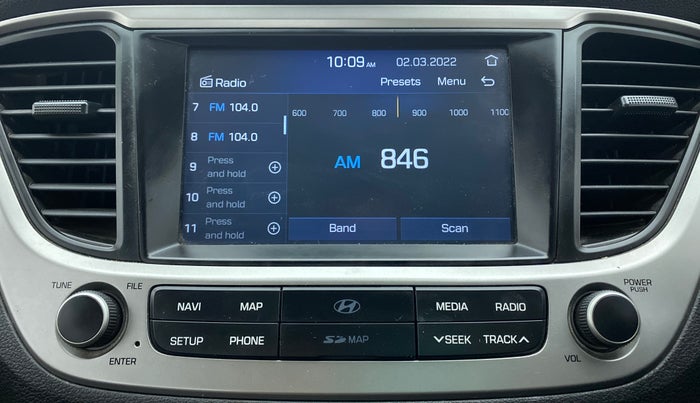2019 Hyundai Verna 1.6 SX VTVT, Petrol, Manual, 34,666 km, Infotainment System