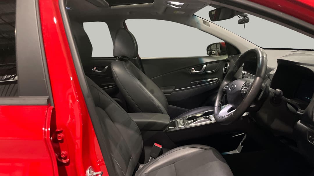2022 Hyundai Kona Highlander Elec Ttr Ext Range, Automatic, 48712 km, Right Side Front Door Cabin View