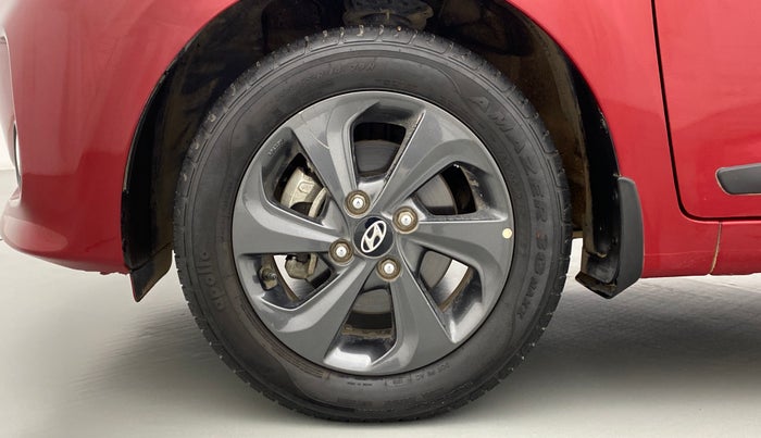 2019 Hyundai Grand i10 SPORTZ DUAL TONE 1.2 VTVT, Petrol, Manual, 12,654 km, Left Front Wheel