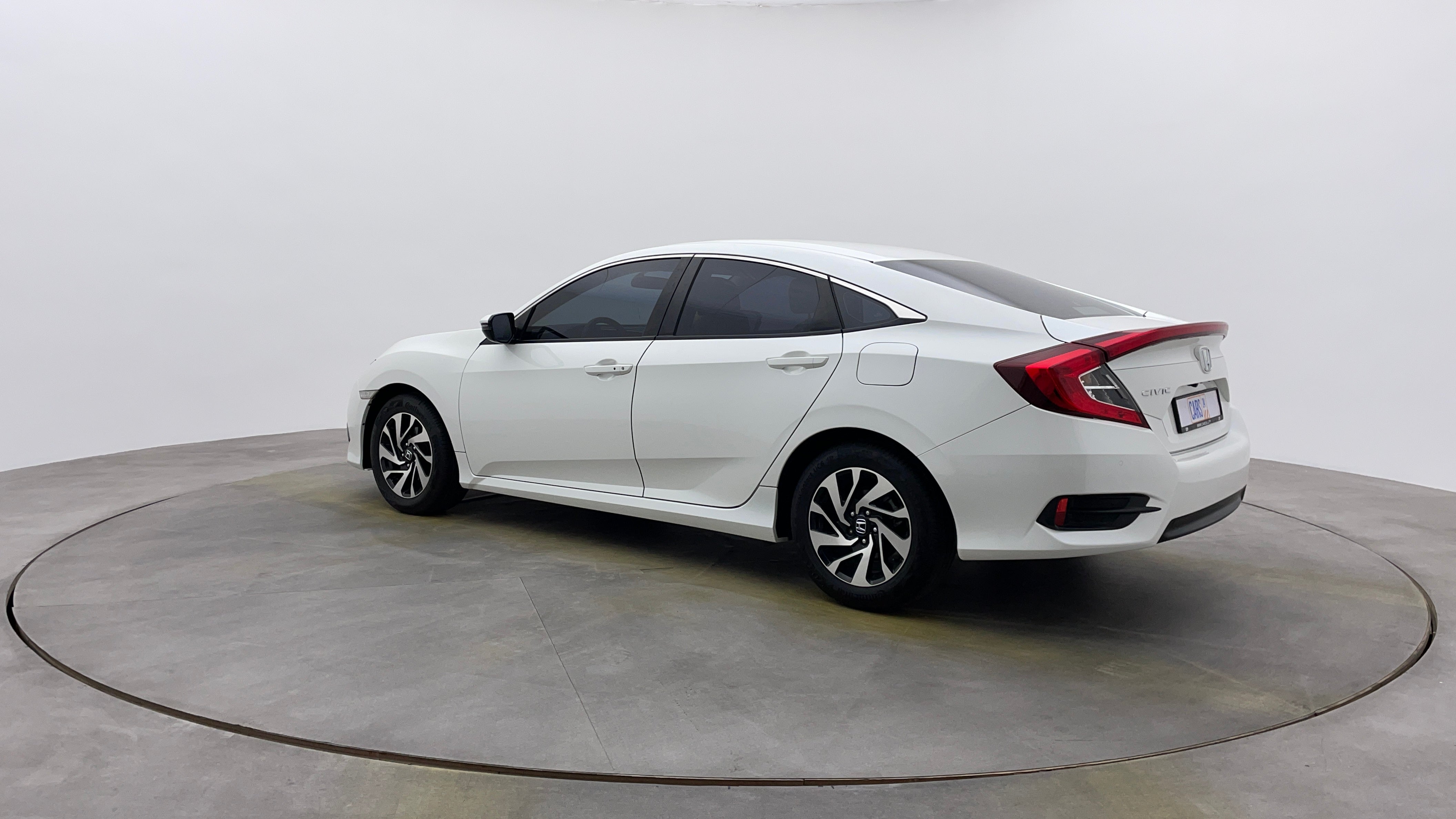 Honda Civic-Left Back Diagonal (45- Degree) View