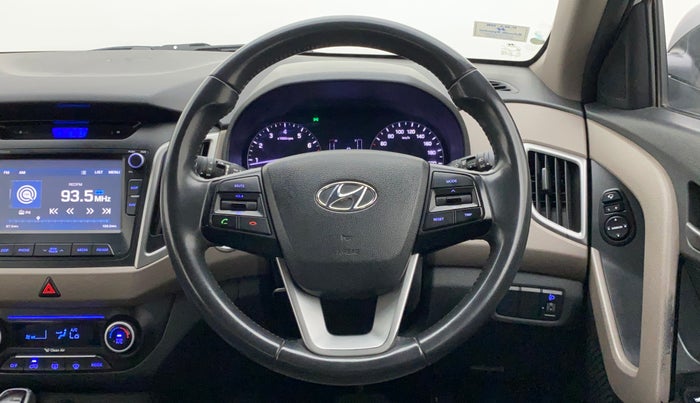 2017 Hyundai Creta SX PLUS AT 1.6 PETROL, Petrol, Automatic, 1,00,226 km, Steering Wheel Close Up