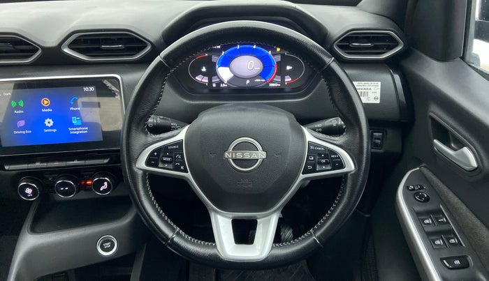 2021 Nissan MAGNITE XV PREMIUM TURBO CVT DUAL TONE, Petrol, Automatic, 34,210 km, Steering Wheel Close Up