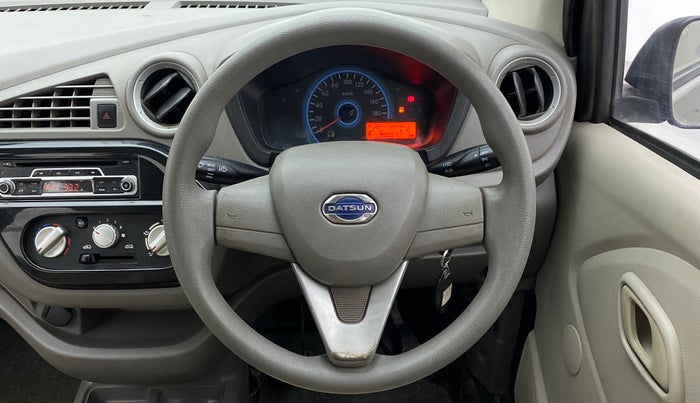 2017 Datsun Redi Go T (O), Petrol, Manual, 1,00,064 km, Steering Wheel Close Up