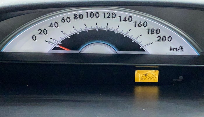 2011 Toyota Etios G, Petrol, Manual, 62,380 km, Odometer Image