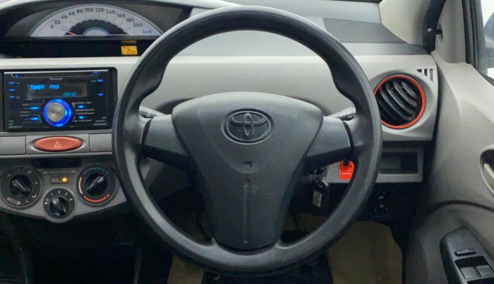 2011 Toyota Etios G, Petrol, Manual, 62,380 km, Steering Wheel Close Up