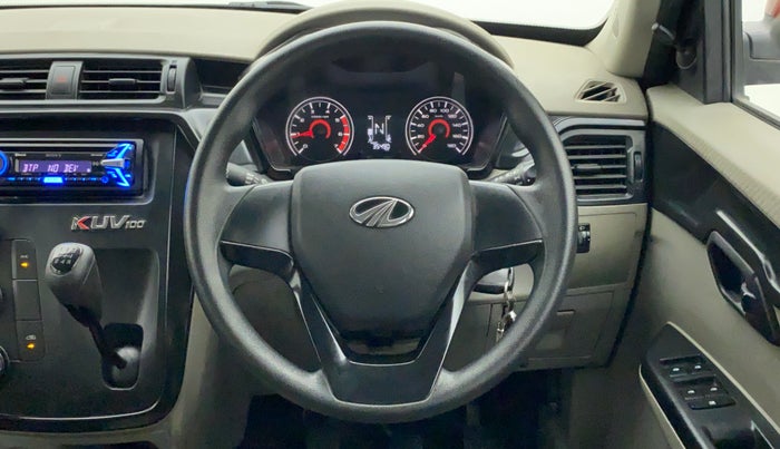 2016 Mahindra Kuv100 K4 6 STR, Petrol, Manual, 35,490 km, Steering Wheel Close Up