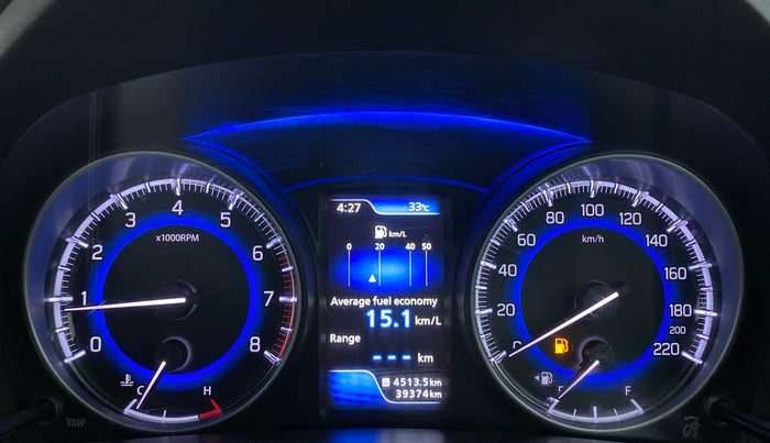 2017 Maruti Baleno ALPHA PETROL 1.2, Petrol, Manual, 39,374 km, Odometer Image