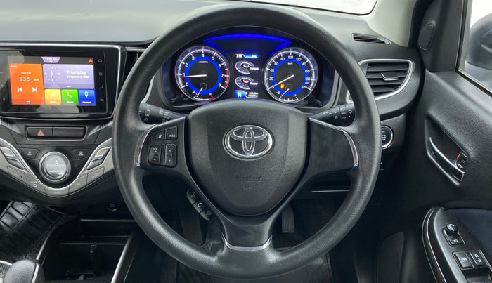 2019 Toyota Glanza G CVT, Petrol, Automatic, 13,846 km, Steering Wheel Close Up