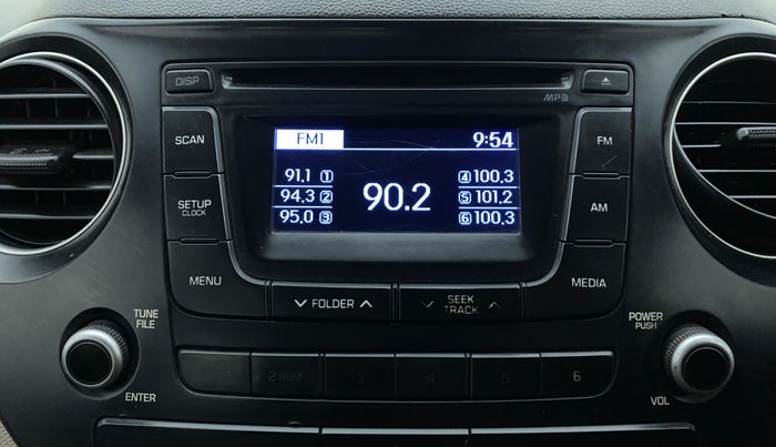 2014 Hyundai Grand i10 SPORTZ 1.2 KAPPA VTVT, Petrol, Manual, 47,072 km, Infotainment System