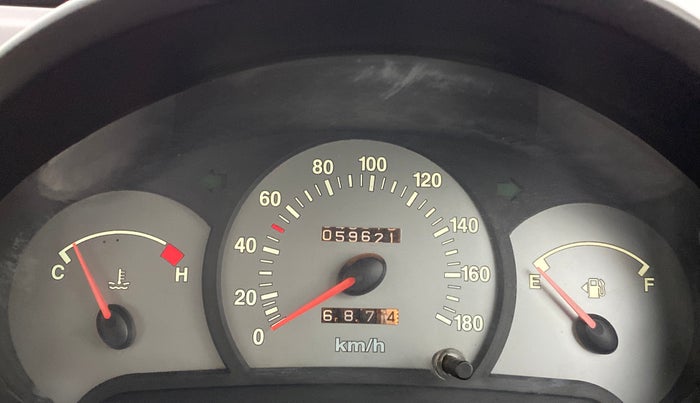 2011 Hyundai Santro Xing GL PLUS, Petrol, Manual, 59,672 km, Odometer Image