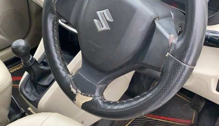 2018 Maruti Celerio VXI CNG, CNG, Manual, 1,06,820 km, Steering wheel - Steering cover is minor torn