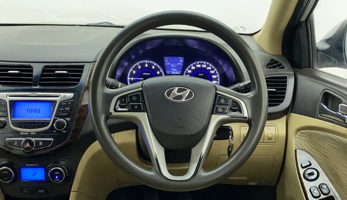 2013 Hyundai Verna FLUIDIC 1.6 VTVT SX, Petrol, Manual, 45,636 km, Steering Wheel Close Up